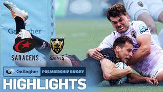 Saracens v Northampton Saints  HIGHLIGHTS  Super SemiFinal  Gallagher Premiership Rugby [upl. by Boot]