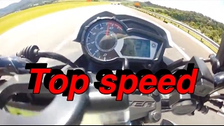 FAZER 150 2016 TOP SPEED [upl. by Junius]