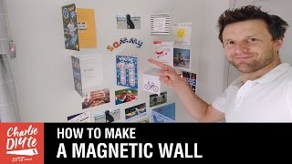 Painted Wall into MAGNETIC PINBOARD [upl. by Otina]