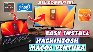 How to Install Hackintosh MacOS Ventura on Any Computer and Laptop AMDIntel [upl. by Moran142]