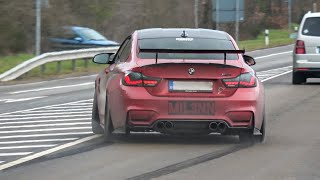 Cars Leaving Nürburgring Tankstelle Crazy M4 Alfa QV R34 GTR 992 GT3 RS 8R Akra GT4 RS i30N [upl. by Hahnert]