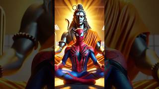 Venom vs Cap Spidey Unlocks Shiva’s Power ⚡😱 shorts ai funny spiderman [upl. by Grous]