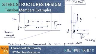 Tension Members Design Solved Example  Design of Steel Structures [upl. by Bradleigh22]