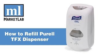 Marketlab Demonstrates How to Refill the Purell TFX Dispenser [upl. by Bega]