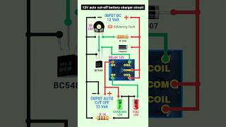 3V 6V 12V auto cutoff battery charger circuit batterycharger autocut shorts [upl. by Dwain]