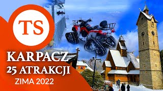 Atrakcje Karpacza  25 ciekawych miejsc które warto zobaczyć  Zima 2022 [upl. by Nahs]