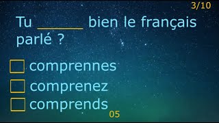 A1A2  Mix of French Verbs Conjugation  Present Tense  Boire Prendre Comprendre Devoir etc [upl. by Denman]