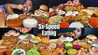 ASMREating Spicy🔥🔥🔥South Indian Breakfast🤤Idly Masala Dosa Vada Sambar Indian food Mukbang [upl. by Ardell772]