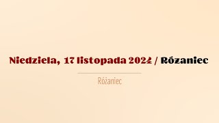 Różaniec  17 listopada 2024 [upl. by Hoes]