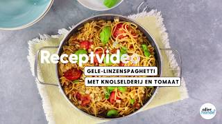 Wat eten we vandaag Gelelinzenspaghetti met knolselderij en tomaat  Allerhande [upl. by Alby]