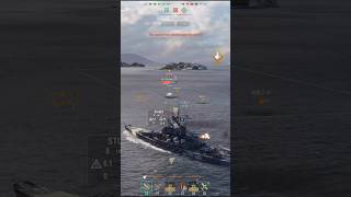 Warships🏴‍☠️  Massachusetts  Getting too close for toprs worldofwarships wows cqc [upl. by Nabal]