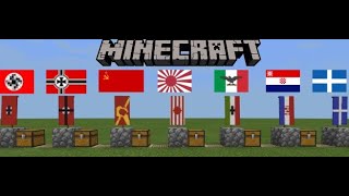 WW2 Country Flags in Minecraft [upl. by Eemyaj309]