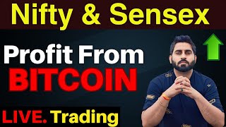 Live Trading Nifty amp Banknifty amp BITCOIN I 21stbNov I Nifty50 amp Banknifty Scalping I [upl. by Yreffej]