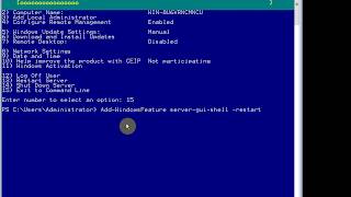 How To Convert Windows Server 2012 Server Core To GUI [upl. by Nawud737]