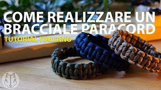 Come realizzare un bracciale in paracord  Tutorial ITA 01 Blacksquirrel [upl. by Maxfield]