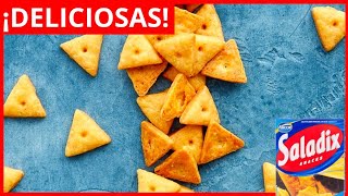 ✅ SALADIX CASERAS  Snaks Receta facil [upl. by Neerbas]