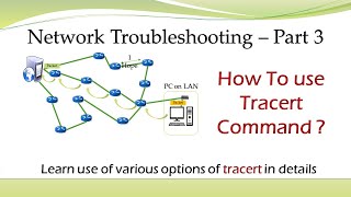 what is tracert  traceroute  how to use tracert  traceroute command options in windows 7  10 [upl. by Yrollam]