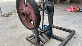 How to build a large flywheel energy generator [upl. by Annekim675]