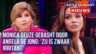 Angela de Jong kraakt Monica Geuze Zij is zwaar irritant  The Masked Singer Kritiek [upl. by Finella]