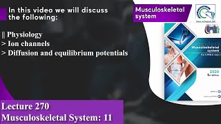 Ion channels  Diffusion and equilibrium potentials [upl. by Ailana]