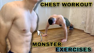 Effective CHEST WORKOUT  NO EQUIPMENT NEEDED [upl. by Epner51]