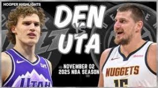 Denver Nuggets vs Utah Jazz 🔥 Full Game Highlights 🎥 Nov 2 2024 🏀  Intense Mountain Battle 🌟 [upl. by Nwahser360]