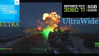 Fallout 4 GOTY I3 13100F  RTX 3060TI 8GB  ULTRA  UltraWide 34401440 [upl. by Nazler145]