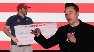 Elon Musk awarding 1 million each day to signers of his petition to support free speech [upl. by Neirda]