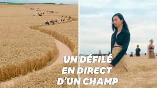 Jacquemus présente sa nouvelle collection en direct dun champ de blé [upl. by Eric]