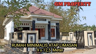 RUMAH MINIMAIS ATAP LIMASAN 9 X 125 M  Bagian Belakang 2 lantai [upl. by Aiuqal]