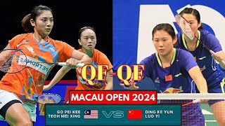 QFQF🇲🇾Go Pei KeeTeoh Mei Xing VS 🇨🇳Ding Ke YunLuo Yi🔥 MacauOpen2024 [upl. by Clark910]