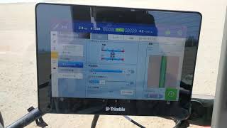 Trimble GFX750 Autopilot Motor Drive RTK  YANMAR EG105 ビート移植 20180501 [upl. by Capwell]