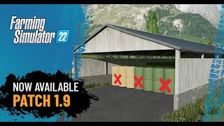 Farming Simulator 22 Patch 19 Feature  Bale Storage [upl. by Codee]