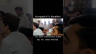 Avogadroquots Number 1st year Chemistry Class by Dr Umar Khitab [upl. by Iphigeniah]