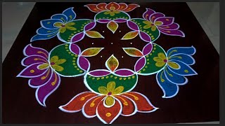 rangoli diwali diwalispecial 🎇🪔 beautiful 5dots diwali diya 🪔 rangolis rangoli diwali [upl. by Forrest]