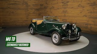 MG TD  Extensively restored  Very good condition  1953 VIDEO wwwERclassicscom [upl. by Onidranreb651]