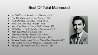 Talat Mahmood Old Songs  Best Of Talat Mahmood [upl. by Clarice]