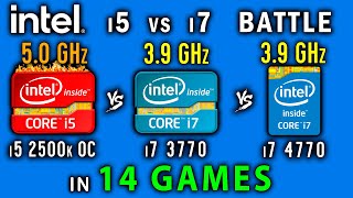 i5 2500k OC vs i7 3770 vs i7 4770 in 14 games or overclocking  salvation for a Sand Bridge [upl. by Amsirac563]