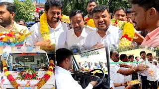 MLA Samruddhi Manjunath inaugurated the New HiTech Ambulance at Mulbagal Govt Hospital SPNewsMBL [upl. by Anotal75]