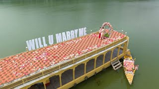 propose setup at Dal Lake Srinagar ☎️ 7006206019  pre wedding shoot at Srinagar Kashmir prewedding [upl. by Shakespeare]