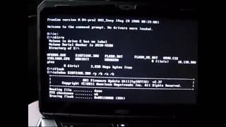 Как сделать загрузочный флэш диск и обновить BIOS  на примере ноутбука MSI GT600NC [upl. by Eiznekcam]