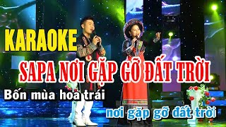 KARAOKE  SAPA NƠI GẶP GỠ ĐẤT TRỜI  Beat Chuẩn Song Ca  HƯƠNG LY [upl. by Anelle757]