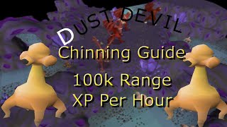 Old School Rune Scape Dust Devil Chinning Guide100k Range an Hour [upl. by Mcgannon826]