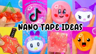 NANO TAPE SQUISHY amp CRAFTS 🫧✂️ DIY Nano Tape Balloon Tiktok Compilation [upl. by Auqenet]