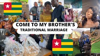 COME TO MY BROTHERS TRADITIONAL TOGOLESE WEDDING WITH ME LOME TOGO [upl. by Jyoti]