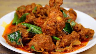 Coconut Chicken Curry  Kerala Style Chicken Curry  Chicken Roast  Happay New Year 2022 [upl. by Llenrahc]