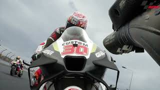 Luca Marini Onboard Camera MotoGP Mandalika [upl. by Aruasi]