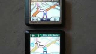 Garmin nüvi 255 vs 250  Smoother Display [upl. by Culberson]