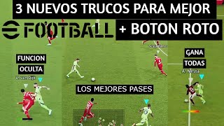 TUTORIAL 3 NUEVOS TRUCOS PARA MEJORAR EN efootball 2024 [upl. by Sidnal]