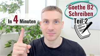 Goethe B2 Schreiben Teil 2  Quick and Easy Guide Subtitles [upl. by Aniraz749]